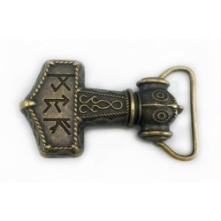 Młot Thora klamra brązowa 3D (id: 2071)