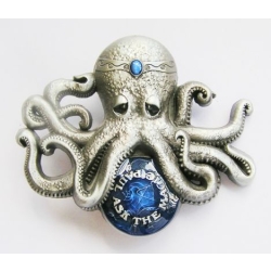 Ośmiornica oktopus klamra 3D tło niebieskie (id: 3112)