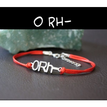 0 Rh- 0rh- Bransoletka ze stali chirurgicznej 316L na sznurku brązowym (id: 667)