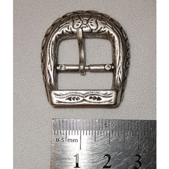 Klamra 209 ze szlufką do paska 19mm stare srebro (id: 1885)