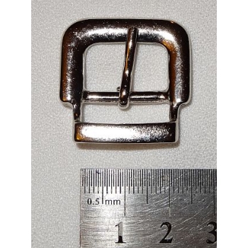 Klamra 214 ze szlufką do paska 19mm nikiel połysk (id: 1886)
