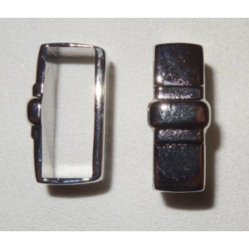 Szlufka, ramka metalowa 30mm, 304 nikiel połysk (id: 287)