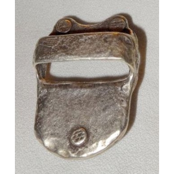 Szlufka, ramka metalowa 32mm, 377 stare srebro (id: 309)
