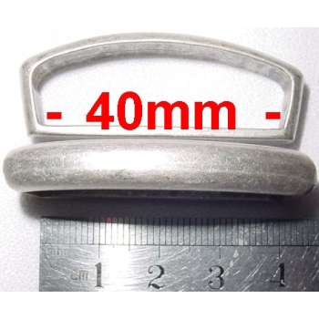 Szlufka, ramka metalowa 40mm, 406 stare srebro (id: 328)