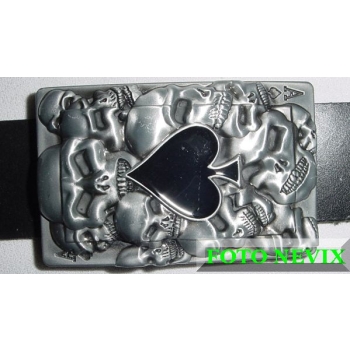 As Pik skull, czaszka poker klamra (id: 953)