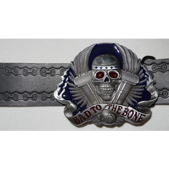Bad To The Bone V2 klamra stare srebro z kolorami (id:151)
