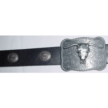 Byk longhorn klamra stare srebro (id: 2436)