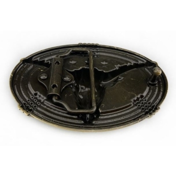 Byk longhorn sprzączka klamra brązowa (id: 2434)