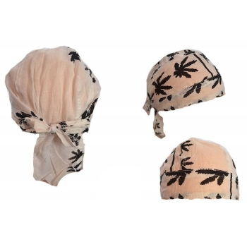 Gandzia czapeczka du-rag, bandama biała (id: 6)