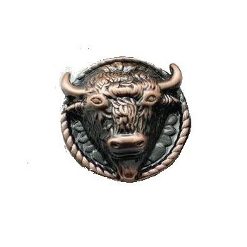 ŻUBR bizon 3D na śrubkę kolor miedź (id: 1165)