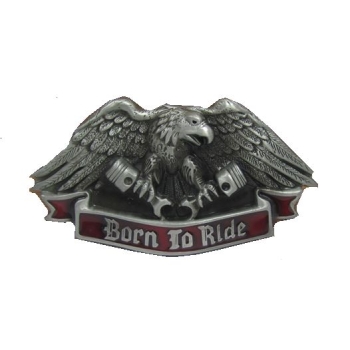 Born To Ride klamra z orłem i tłokami (id: 2837)