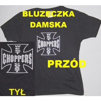 Krzyż choppers bluzeczka koszulka damska czarna S (id: 2920)