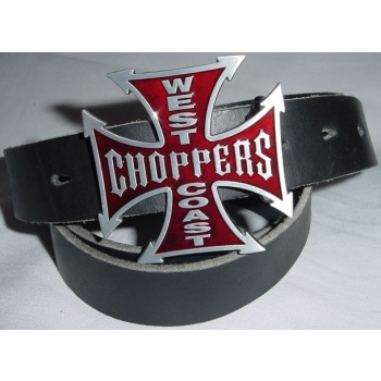 Krzyż chopper klamra czerwona do pasa (id: 2028)