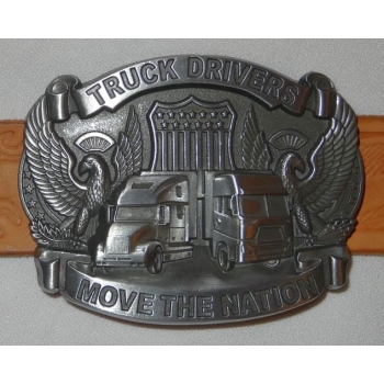 Ciężarówki Truck Drivers klamra stare srebro (id. 2887)