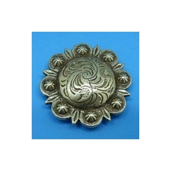 Concho 38mm, ozdoba z motywem roślinnym na śrubkę (id: 757)