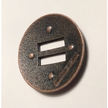 CONCHO OKRĄGŁE 32mm ciemny mosiądz guzik (id: 3062)