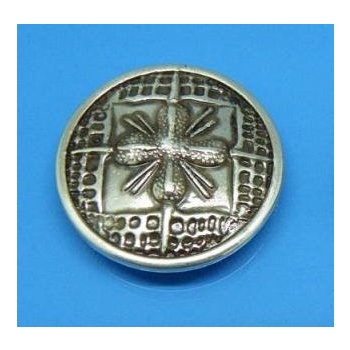 Ozdoba concho z wzorkiem 30mm na śrubkę stare srebro (id: 2190)