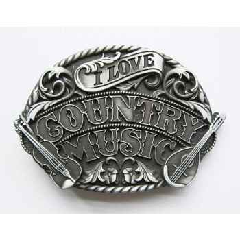Country music klamra do paska stare srebro (id: 1677)