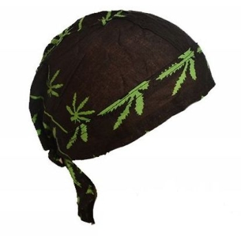 Gandzia zielona czapeczka du-rag, bandama czarna (id: 5)