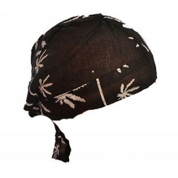 Czapeczka Doo rag, du rag, bandama Gandzia czarna (id: 3)