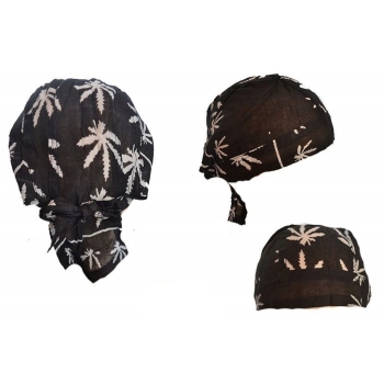 Czapeczka Doo rag, du rag, bandama Gandzia czarna (id: 3)