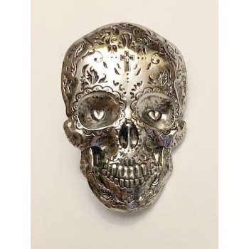 Czaszka muerte skull połysk przyciemniony odznaka przypinka na pins wpinka (id: 1583)