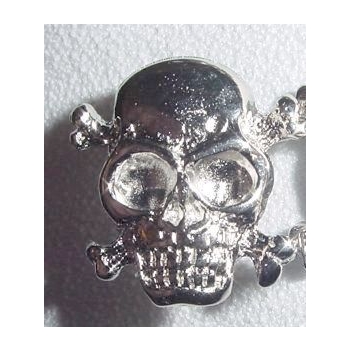Czaszka skull na nit nikiel połysk (id: 3055)