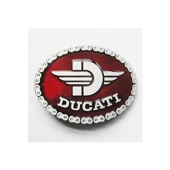 Motocyklowa klamra czerwona bordo Ducati (id. 3019)