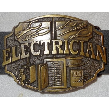 Elektryk klamra brązowa do paska (id: 1975)