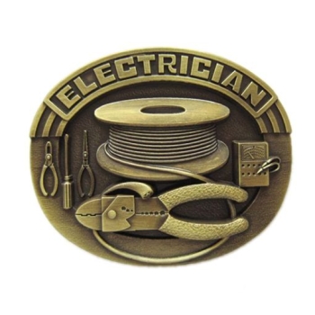 Elektryk klamra brązowa do paska (id: 1970)
