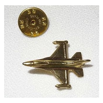 F-16 Falcon znaczek 3D samolot na pins złoty (id: 204)