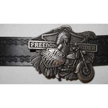 Freedom Ride indianin klamra stare srebro (id. 2856)