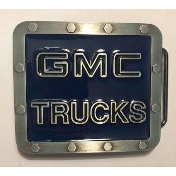 GMC TRUCKS klamra stare srebro z wypełnieniem ciemny granat (id: 1613)