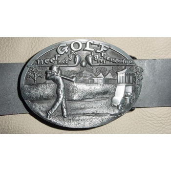Golf golfiarz klamra kopla do pasa stare srebro (id: 3246)