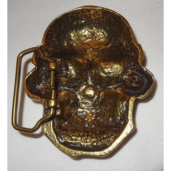 Czaszka skull klamra brązowa (id: 2598)