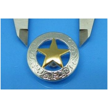 Gwiazda szeryfa 30mm na śrubkę nikiel połysk (id: 2155)