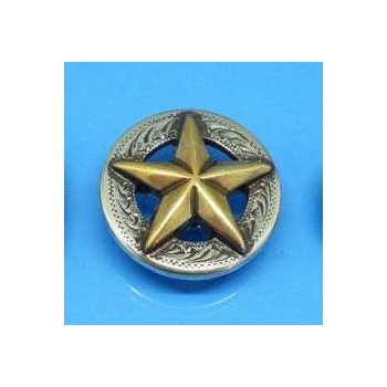 Gwiazda szeryfa, concho 25mm na śrubkę (id: 1093)
