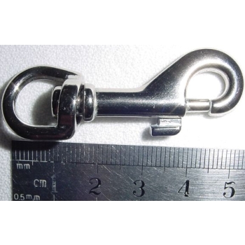Karabinek, karabińczyk K-1 nikiel połysk 11mm (id: 1547)