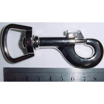 Karabinek, karabińczyk średni K-43 23mm nikiel połysk (id: 1564)