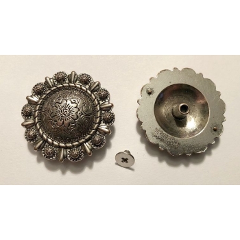 Concho western z motywem kwiatowym 33mm na śrubkę (id: 2114)