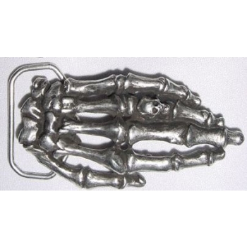 Kostucha rączka klamra 3D stare srebro (id: 2568)