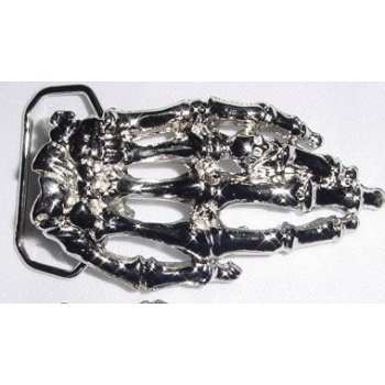 Kostucha rączka klamra 3D nikiel połysk (id: 2567)