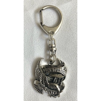 Live To Ride.. orzeł brelok 3D nikiel połysk metalowy zawieszka (id: 432)