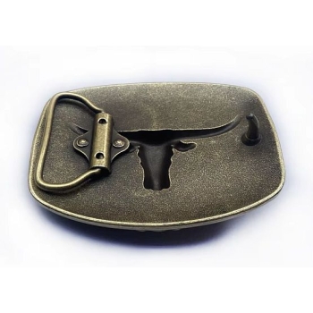 Byk Longhorn klamra srebrno brązowa (id: 1695)