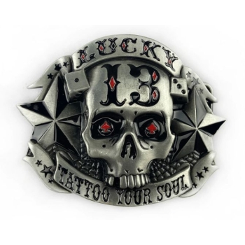 Lucky 13 tatoo skull klamra (id: 2383)