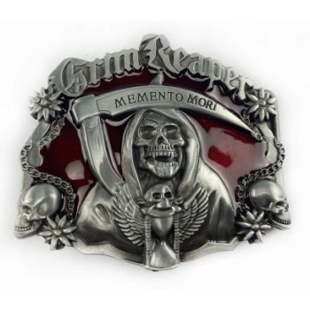 Grim Reaper Memento Mori skull śmierć klamra bodrowa (id: 2546)