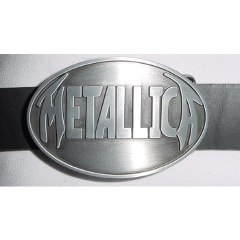 Klamra muzyczna stare srebro Metallica do paska (id: 2968)
