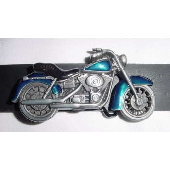Motocykl motor z ruchomym przednim kołem klamra 3D żółto czarny (id. 2869)