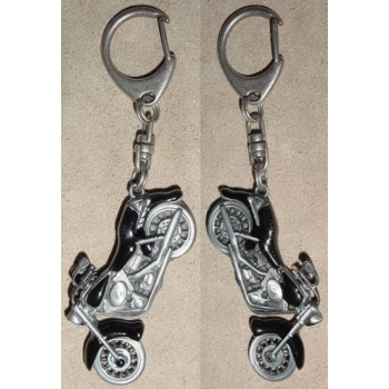 Motocykl motor chopper motocykl brelok 3D czarny (id: 407)