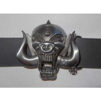 Klamra 3D Motorhead do paska stare srebro (id: 1683)